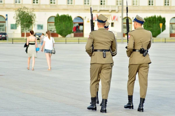 Warsaw Poland Juni 2018 Graven Den Okände Soldaten Pilsudski Torget — Stockfoto