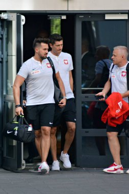 Varşova, Polonya. 12 Haziran 2018. Polonya Millî Futbol Takımı futbolcusu