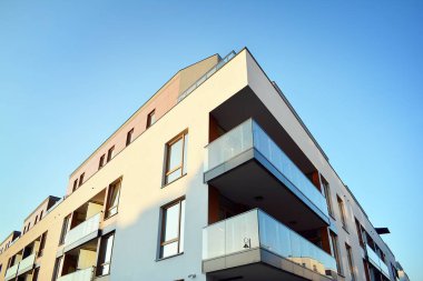 Modern apartman dış mimarisi