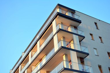 Modern apartman dış mimarisi