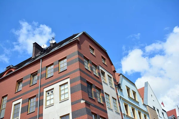 Apartamento Edifício Exterior Cidade — Fotografia de Stock