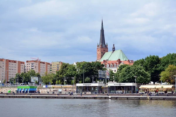 Szczecin Pologne Juin 2018 Vue Sur Ville Szczecin Dans Ouest — Photo