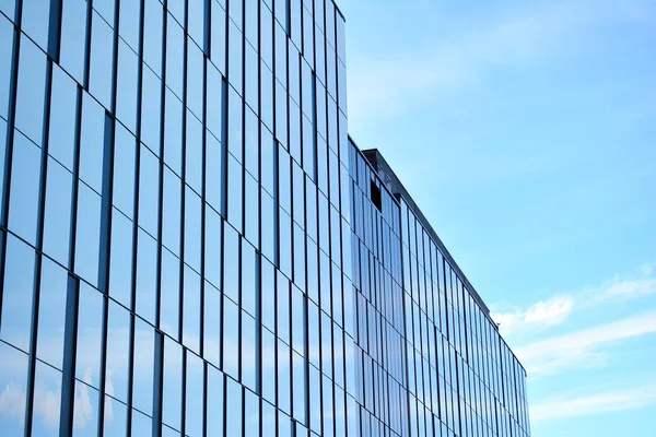 Moderna Pared Del Edificio Oficinas Acero Vidrio — Foto de Stock