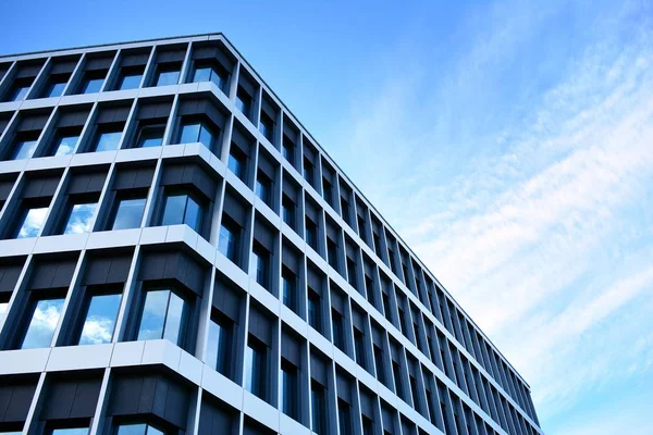 Moderna Pared Del Edificio Oficinas Acero Vidrio — Foto de Stock