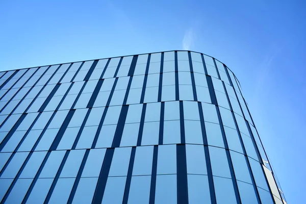 Moderne Bürohauswand Aus Stahl Und Glas — Stockfoto