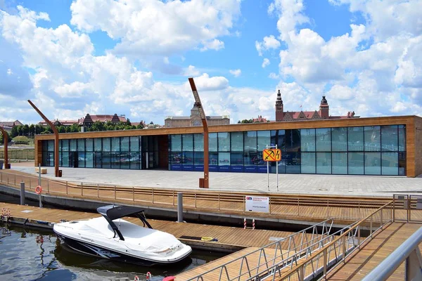 Szczecin Polen Juni 2018 Jachthafen Szczecin City — Stockfoto