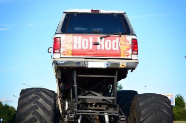 Szczecin, Polonya. 25 Haziran 2018. Canavar kamyon