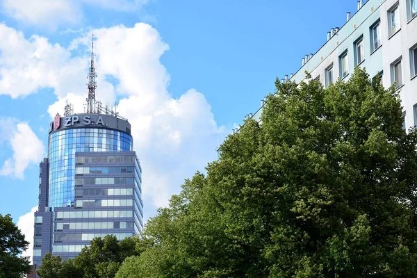 Szczecin Poland June 2018 Tallest Building Szczecin Office Building Pazim — Stock Photo, Image