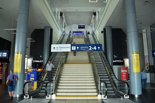 Szczecin Polen Juni 2018 Railway Station Interieur Szczecin — Stockfoto