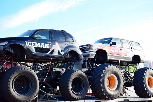 Szczecin, Polonya. 25 Haziran 2018. Canavar kamyon