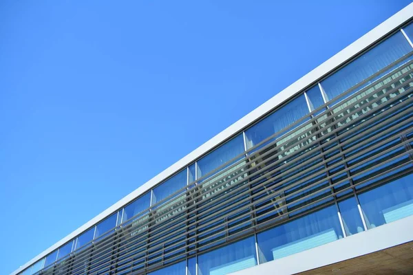 Städtischen Abstrakten Hintergrund Detail Der Modernen Glasfassade Bürogebäude — Stockfoto