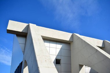 Modern lüks bina, Merkezi, otel, Alışveriş Merkezi, iş merkezi kentsel mimari soyut parçası. İç tasarım