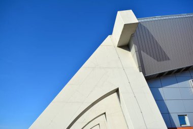 Modern lüks bina, Merkezi, otel, Alışveriş Merkezi, iş merkezi kentsel mimari soyut parçası. İç tasarım