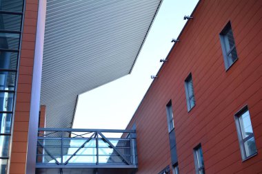 Modern lüks bina, Merkezi, otel, Alışveriş Merkezi, iş merkezi kentsel mimari soyut parçası. İç tasarım