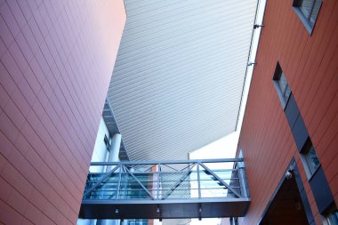 Modern lüks bina, Merkezi, otel, Alışveriş Merkezi, iş merkezi kentsel mimari soyut parçası. İç tasarım