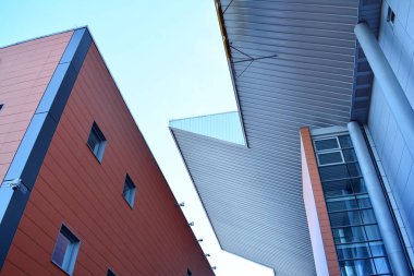 Modern lüks bina, Merkezi, otel, Alışveriş Merkezi, iş merkezi kentsel mimari soyut parçası. İç tasarım