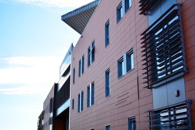 Modern lüks bina, Merkezi, otel, Alışveriş Merkezi, iş merkezi kentsel mimari soyut parçası. İç tasarım