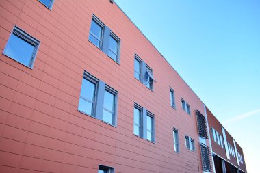 Modern lüks bina, Merkezi, otel, Alışveriş Merkezi, iş merkezi kentsel mimari soyut parçası. İç tasarım