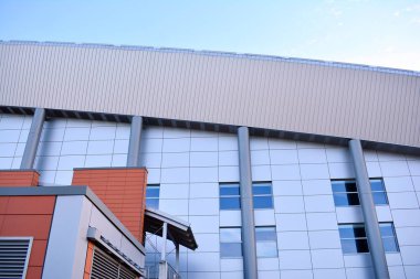 Modern lüks bina, Merkezi, otel, Alışveriş Merkezi, iş merkezi kentsel mimari soyut parçası. İç tasarım