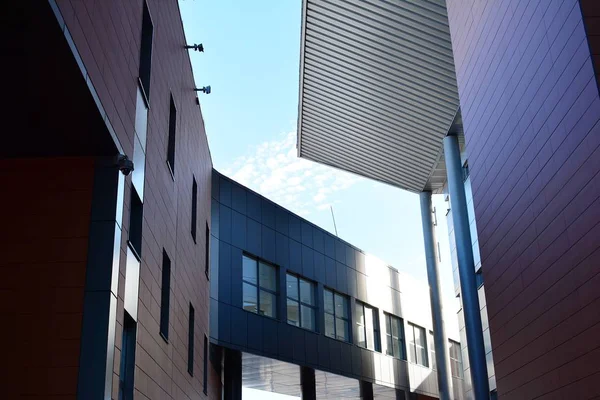 Modern lüks bina, Merkezi, otel, Alışveriş Merkezi, iş merkezi kentsel mimari soyut parçası. İç tasarım