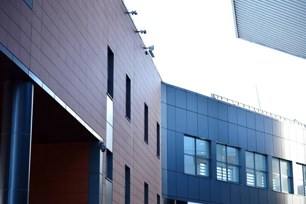 Abstrakta Fragment Urbana Arkitekturen Modern Lyx Byggnad Center Hotell Köpcentrum — Stockfoto