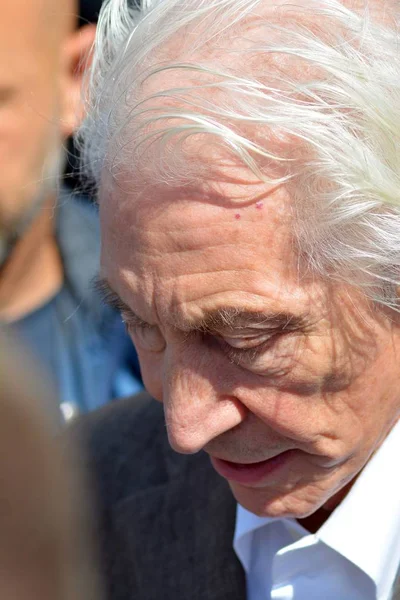 Varşova, Polonya. 9 Temmuz 2018. Charlie Watts, hayranları ile bir toplantı sırasında efsanevi Rolling Stones takımının müzisyen. Sadece gidiş daha önce Varşova konser sonrası