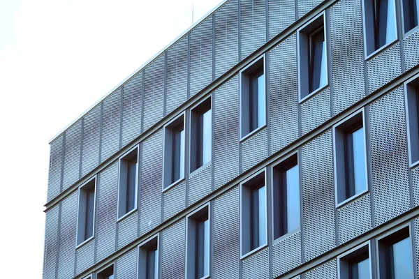 Fond Abstrait Urbain Détail Façade Verre Moderne Immeuble Affaires Bureau — Photo