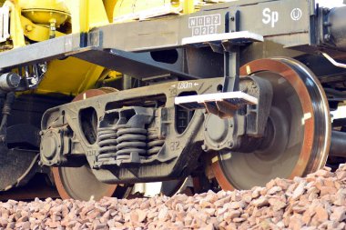 İnşaat tren. Demiryolu İnşaatı.