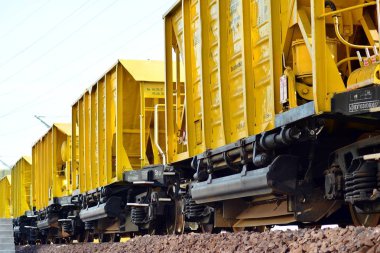 İnşaat tren. Demiryolu İnşaatı.