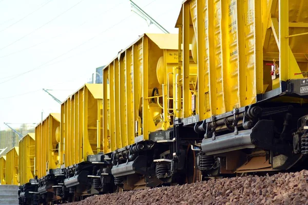 Tren Construcción Construcción Del Ferrocarril —  Fotos de Stock