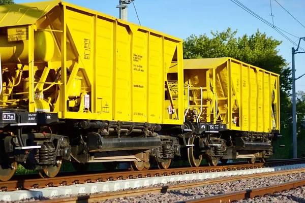 Bouw Trein Aanleg Van Spoorlijn — Stockfoto