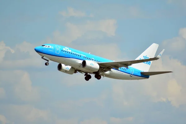 Varsavia Polonia Luglio 2018 Aereo Bgh Klm Royal Dutch Airlines — Foto Stock