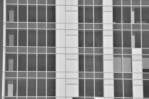 Moderno Edificio Oficinas Pared Acero Vidrio Blanco Negro —  Fotos de Stock