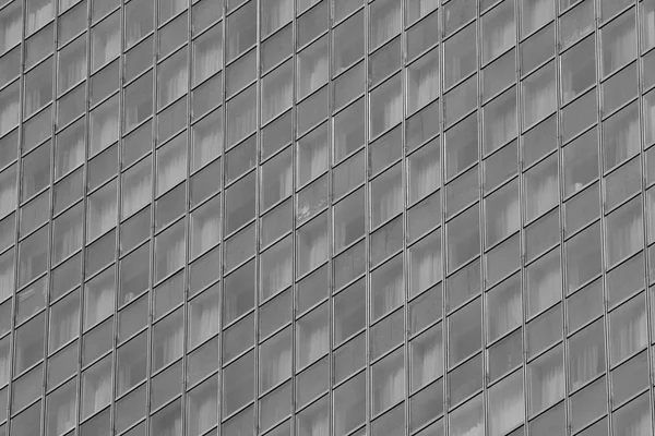 Mur Moderne Acier Verre Noir Blanc — Photo