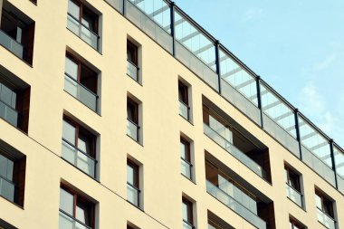 gün ışığında çağdaş konut Bina dış cephe