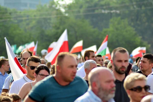 Varsovia Polonia Agosto 2018 Celebración Del Aniversario Del Levantamiento Varsovia — Foto de Stock