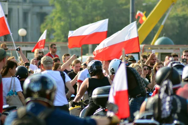 Варшава Польща Серпня 2018 Святкування Річниці Варшавського Повстання Обхідні Романа — стокове фото