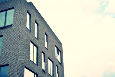 Modern apartmanın dış. Retro renkleri stilizasyon