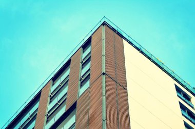 Modern apartmanın dış. Retro renkleri stilizasyon