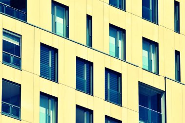 Modern apartmanın dış. Retro renkleri stilizasyon