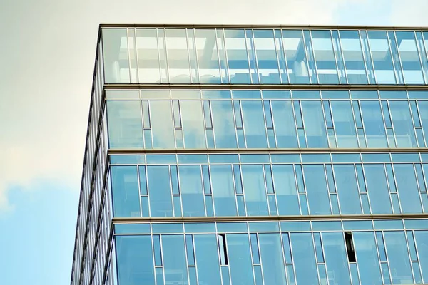 Fragmento Abstracto Arquitectura Contemporánea Paredes Vidrio Concreto Muro Cortina Vidrio —  Fotos de Stock