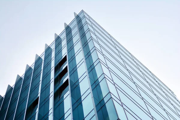 Fragmento Abstracto Arquitectura Contemporánea Paredes Vidrio Hormigón Muro Cortina Cristal — Foto de Stock