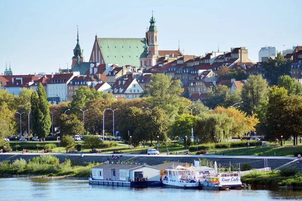 Varšava Polsko Září 2018 Panorama Starého Města Mrakodrapy — Stock fotografie