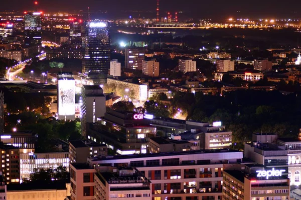 Varsovie Pologne Septembre 2018 Vue Aérienne Varsovie Centre Ville Varsovie — Photo