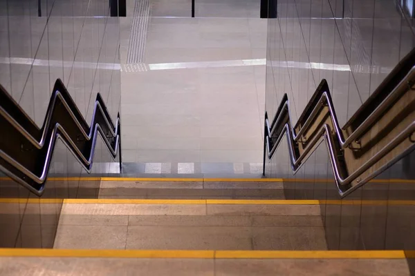 Stairs Leading Out Concrete Pedestrian Subway City — Stock Photo, Image