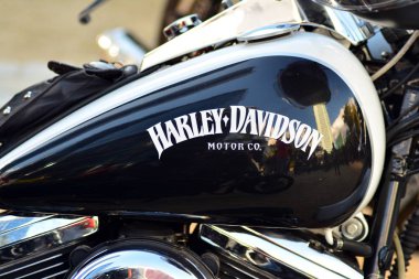 Varşova, Polonya. 29 Eylül 2018. Ayırt edici beyefendinin yolculuk Avrupa meydanında. Motosiklet, özel motosiklet ralli