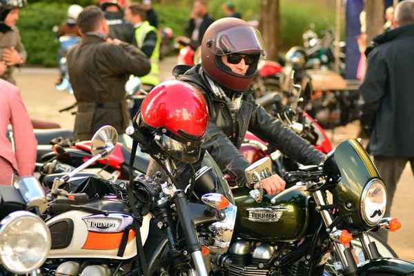 Varsovie Pologne Septembre 2018 Distinguished Gentleman Ride Sur Place Européenne — Photo