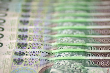 Lehçe para banknot yapılan arka plan