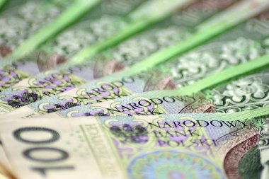 Lehçe para banknot yapılan arka plan