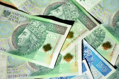 Lehçe para banknot yapılan arka plan